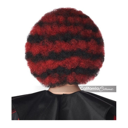 Spiral Clown Wig Red And Black - Jokers Costume Mega Store