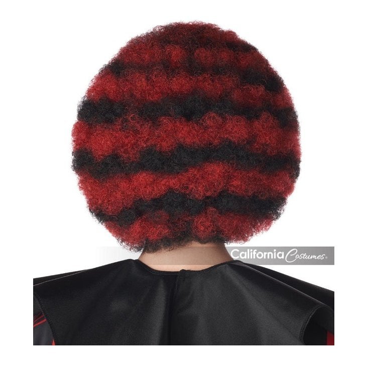 Spiral Clown Wig Red And Black - Jokers Costume Mega Store
