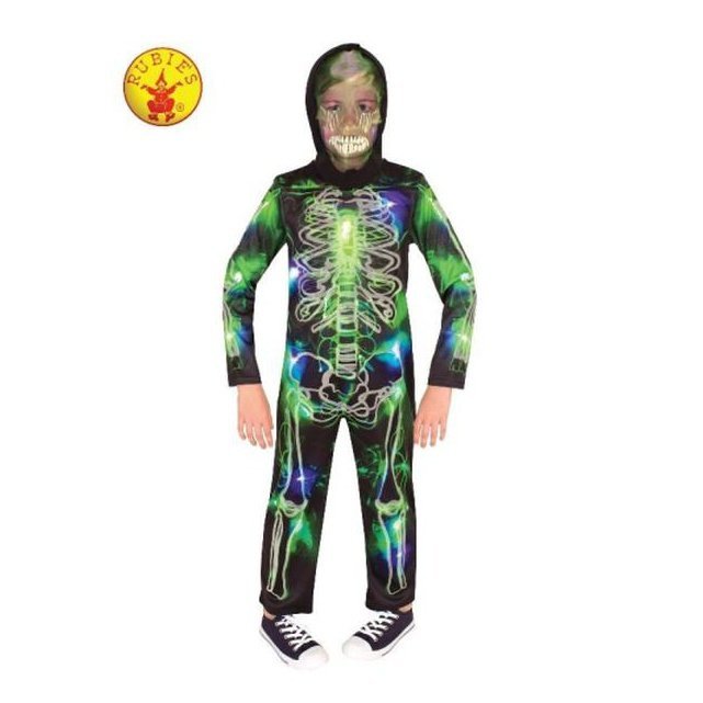 Spooky Glow In The Dark Skeleton Costume, Child - Jokers Costume Mega Store
