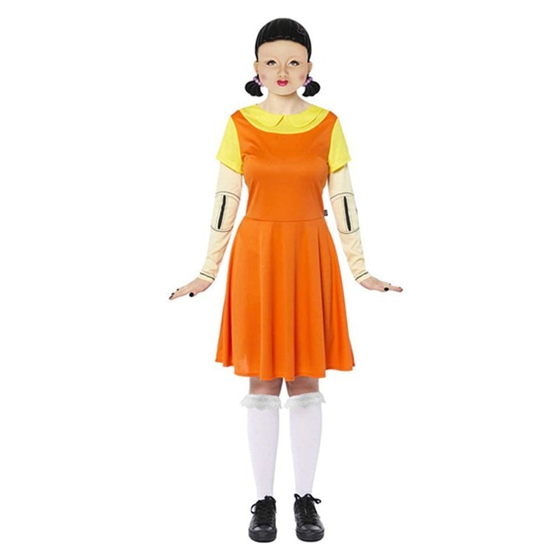Squid Game Doll Womens Costume - Jokers Costume Mega Store