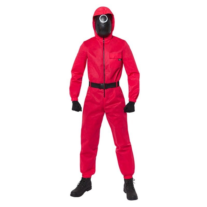 Squid Game Guard Deluxe Adult Costume - Jokers Costume Mega Store