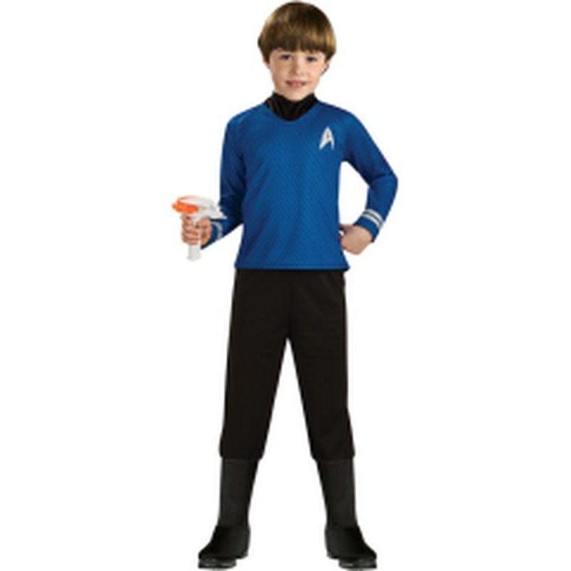 Star Trek Deluxe Blue Shirt Size L. - Jokers Costume Mega Store