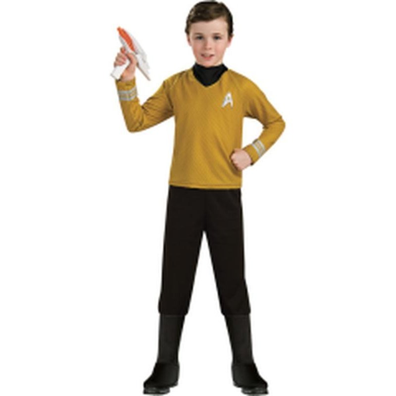 Star Trek Deluxe Gold Shirt Size L. - Jokers Costume Mega Store
