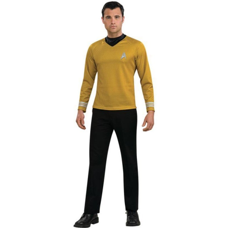 Star Trek Gold Shirt Adult Size S - Jokers Costume Mega Store
