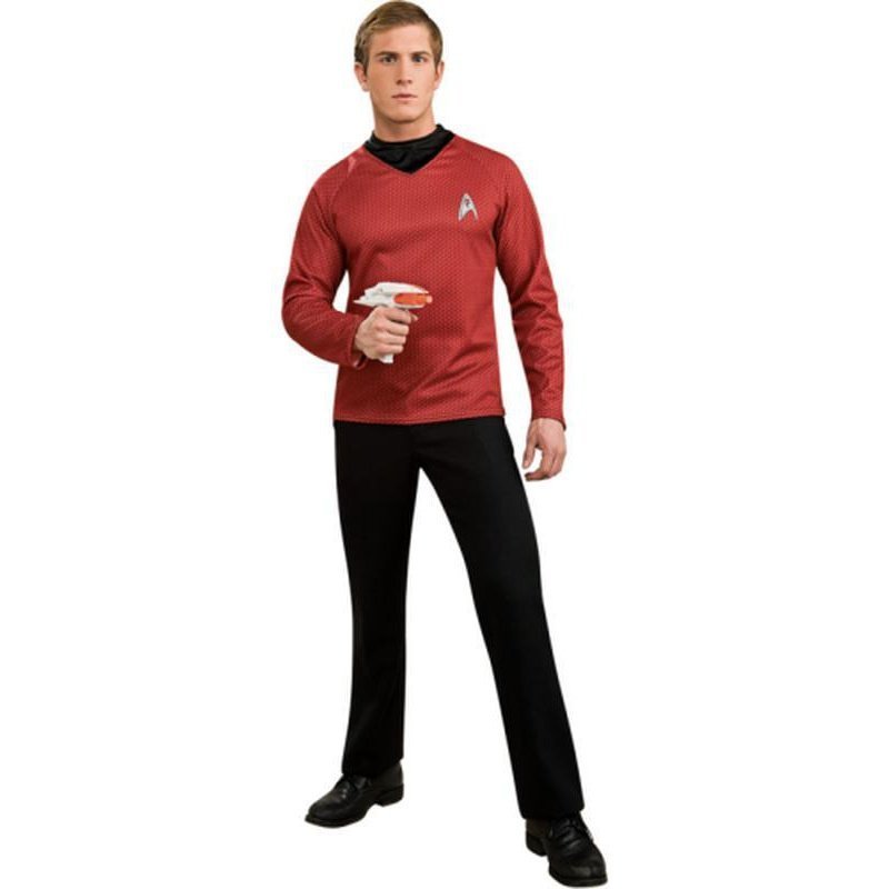 Star Trek Scotty Red Shirt Size L - Jokers Costume Mega Store