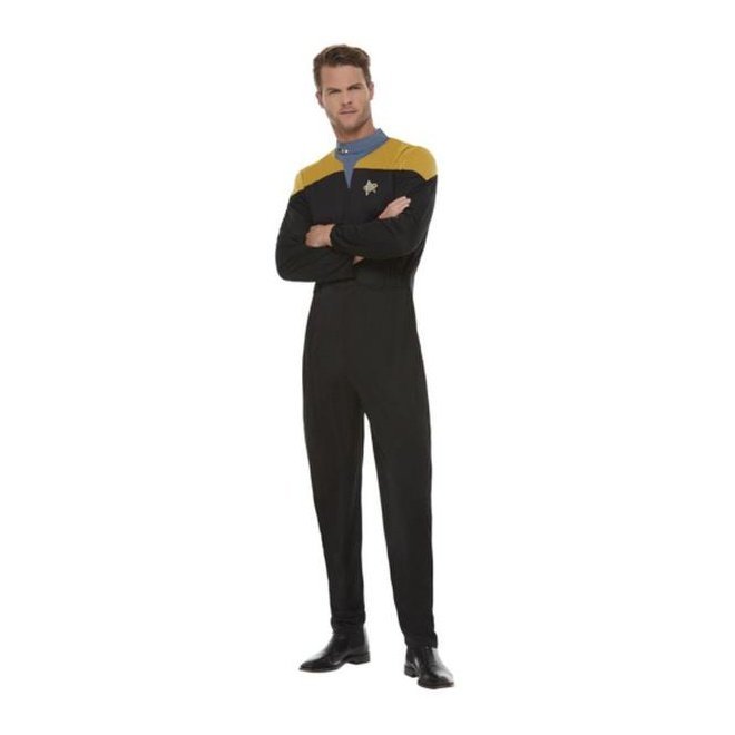 Star Trek, Voyager Operations Uniform, Gold & Black - Jokers Costume Mega Store