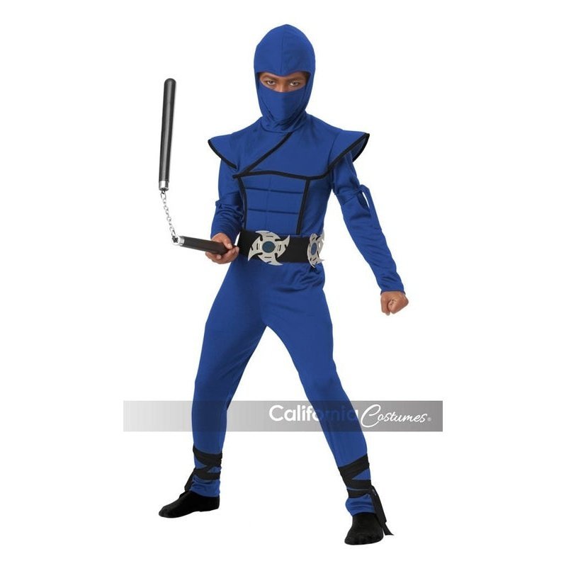 Stealth Ninja Boys Costume Blue - Jokers Costume Mega Store