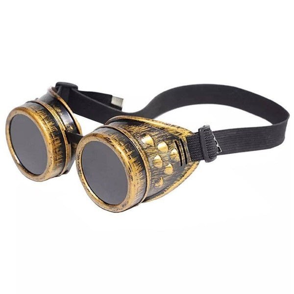 Steam Punk Goggles Brass - Jokers Costume Mega Store