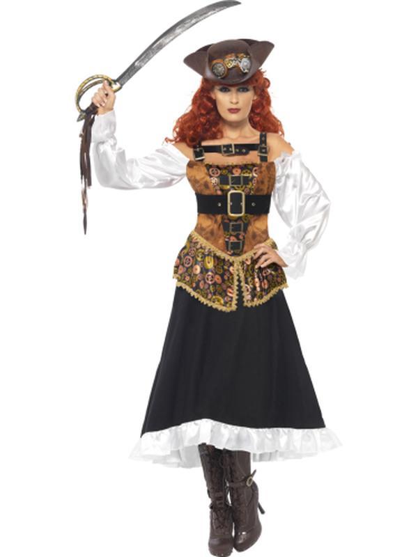 Steam Punk Pirate Wench Costume - Jokers Costume Mega Store