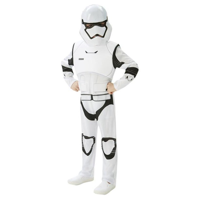 Stormtrooper Deluxe Costume Size L Age 7 8 - Jokers Costume Mega Store