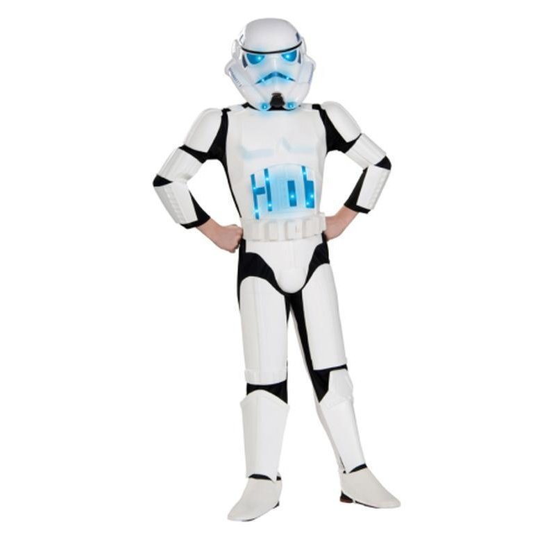 Stormtrooper Star Wars Deluxe Light Up Child Size Large - Jokers Costume Mega Store