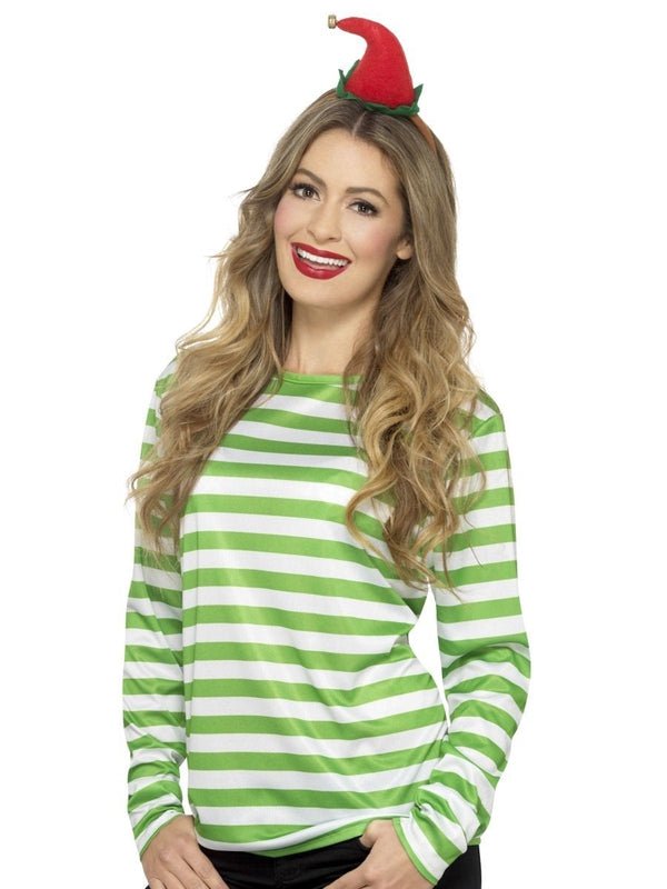 Stripy T Shirt, Green - Jokers Costume Mega Store