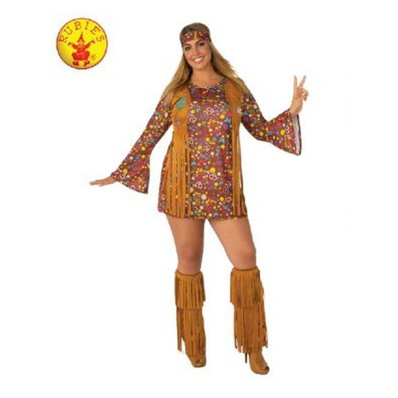 Summer Of Love Ladies Hippie Costume Size Plus - Jokers Costume Mega Store