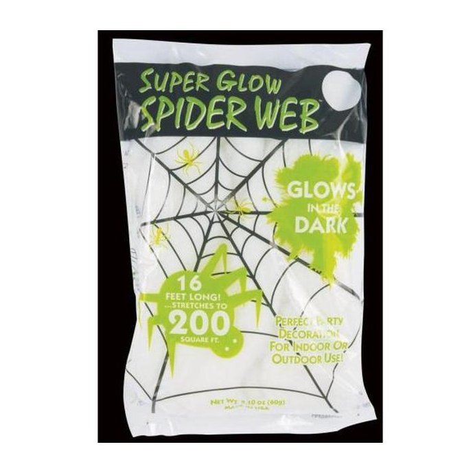 Super Glow Spider Web - Jokers Costume Mega Store