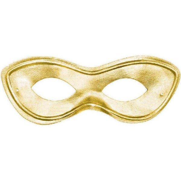 Super Hero Mask Gold - Jokers Costume Mega Store