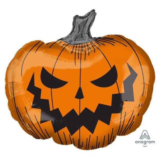 Super Shape Hallows Eve Pumpkin Balloon - Jokers Costume Mega Store