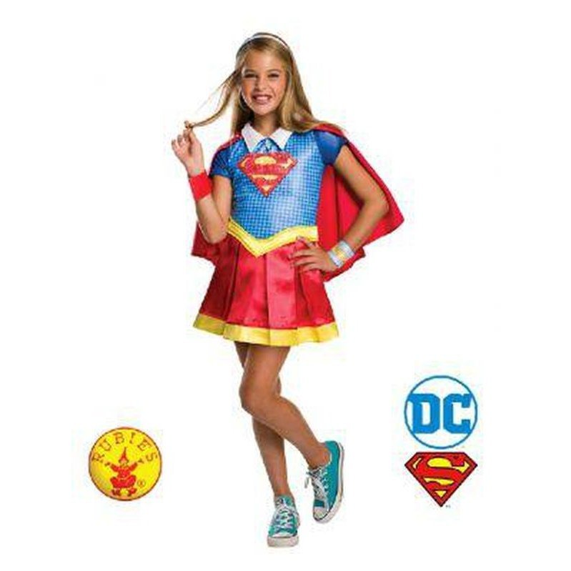 Supergirl Dcshg Deluxe Size 6 8 - Jokers Costume Mega Store