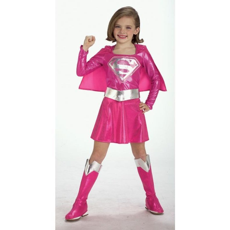 Supergirl Pink Costume Size S - Jokers Costume Mega Store