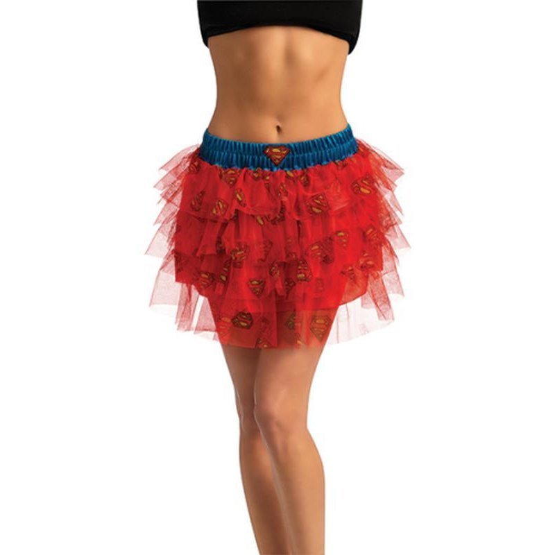 Supergirl Skirt With Sequins Adult Size Std - Jokers Costume Mega Store