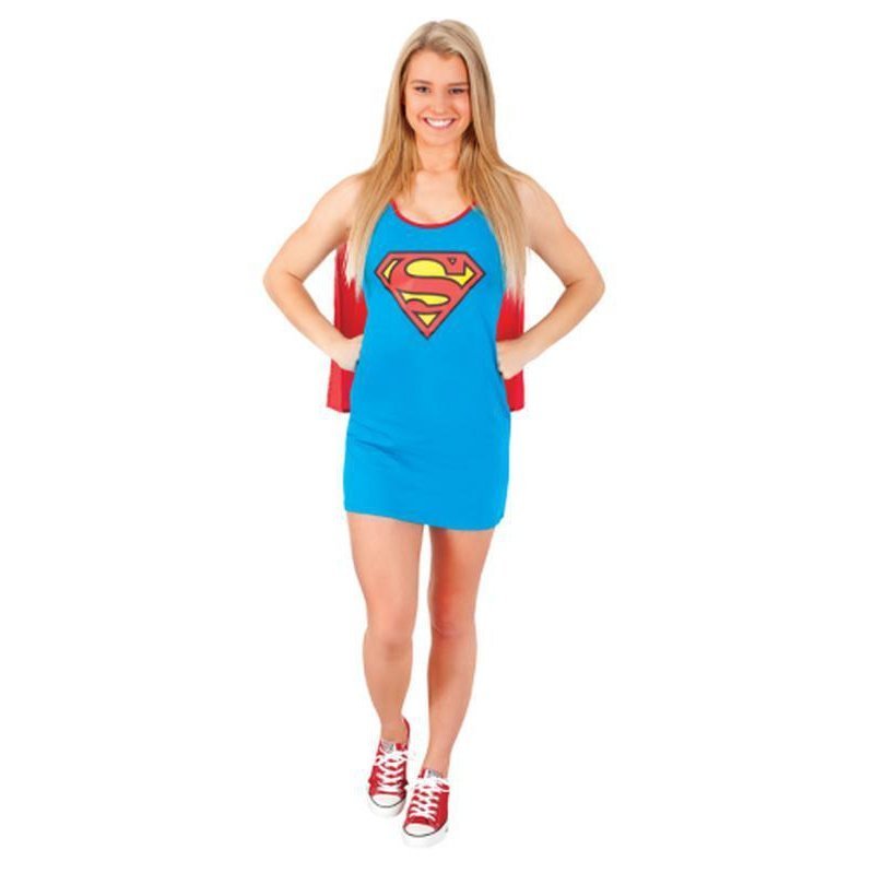 Supergirl Tank Dress Size M. - Jokers Costume Mega Store