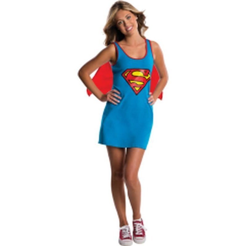 Supergirl Teen Tank Dress Size S - Jokers Costume Mega Store