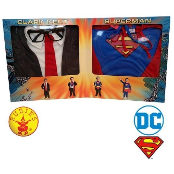 Superman Clark Kent Deluxe Box Set Size 4 6 - Jokers Costume Mega Store