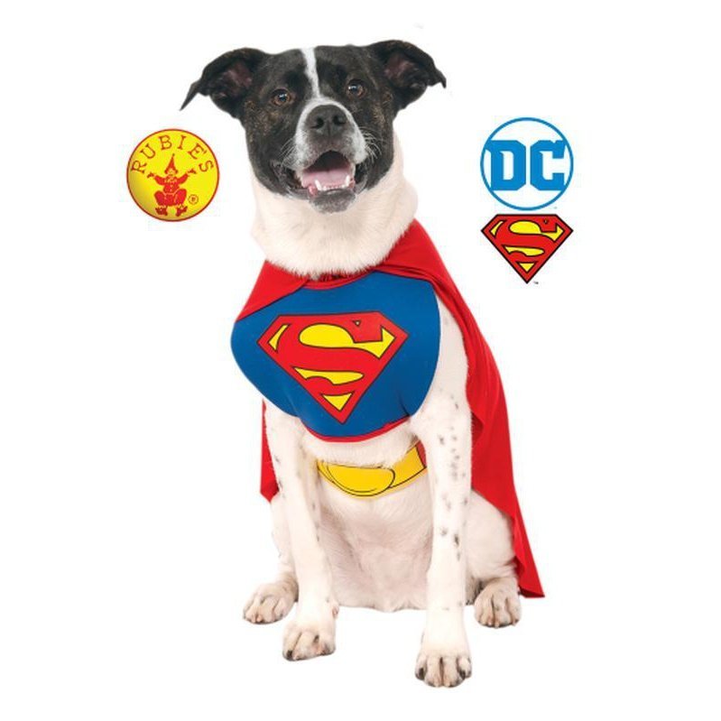 Superman Classic Pet Costume Size L - Jokers Costume Mega Store