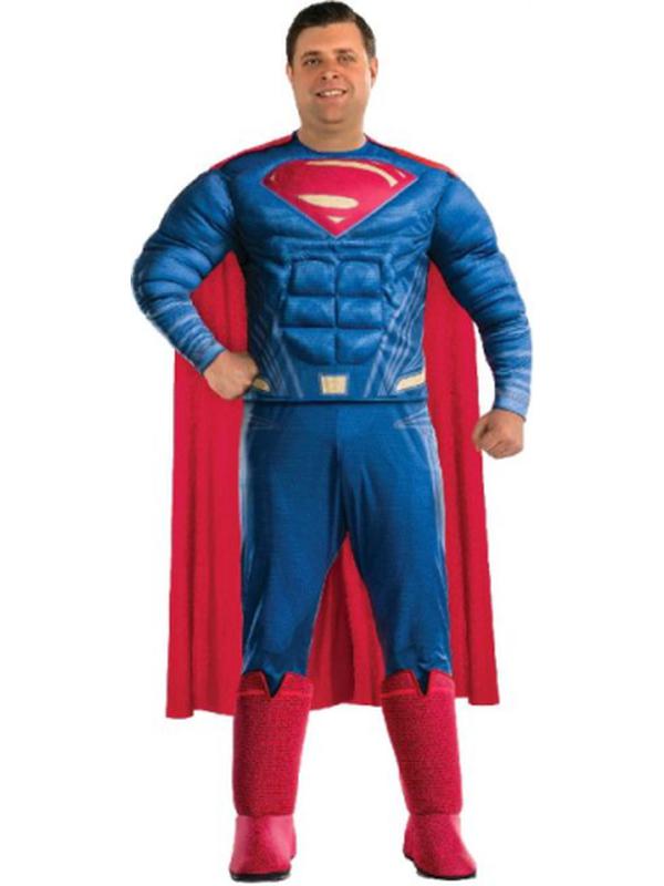 Superman Deluxe Costume Size Plus - Jokers Costume Mega Store
