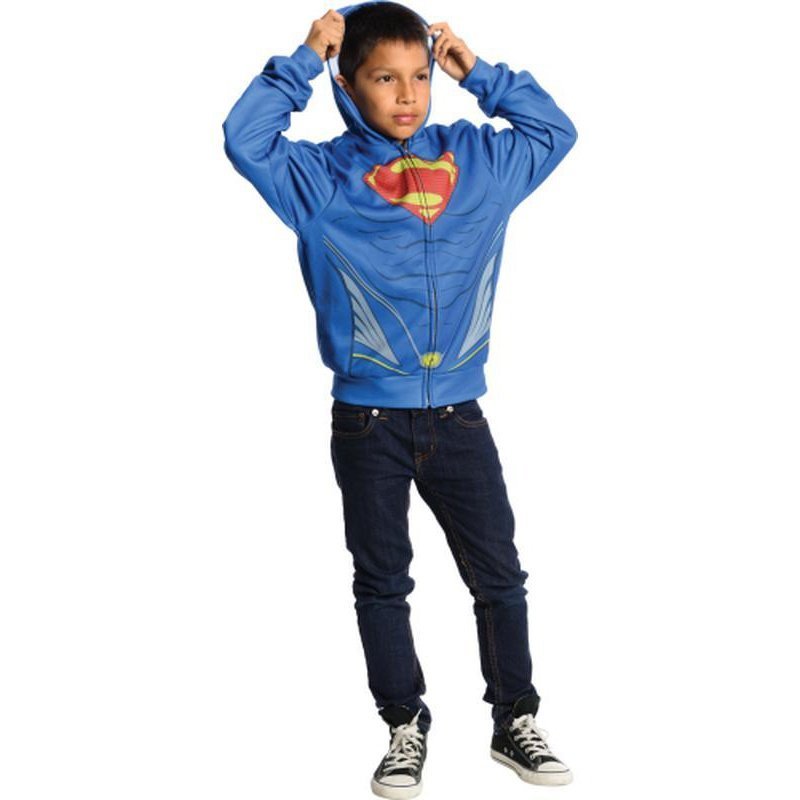 Superman Hoodie Costume Size S - Jokers Costume Mega Store