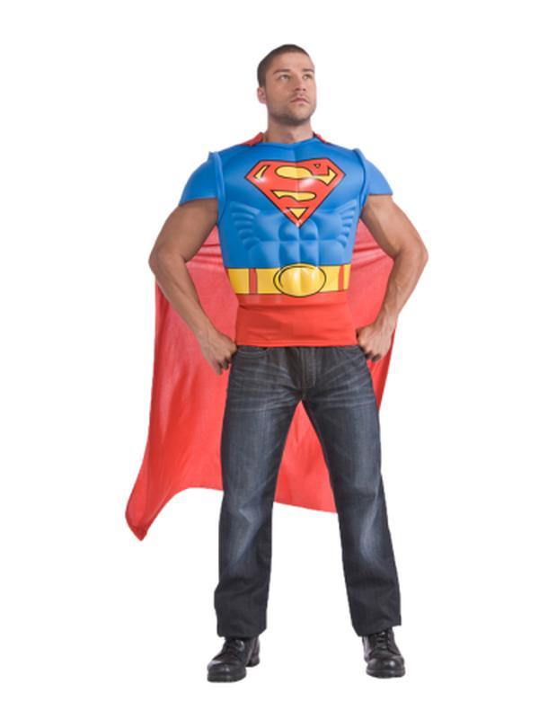 Superman Muscle Chest Shirt Size Std - Jokers Costume Mega Store
