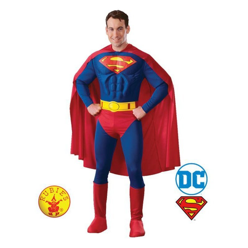 Superman Muscle Chest Size L - Jokers Costume Mega Store