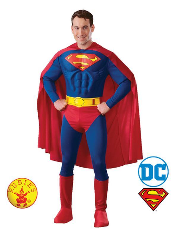 Superman Muscle Chest Size M - Jokers Costume Mega Store