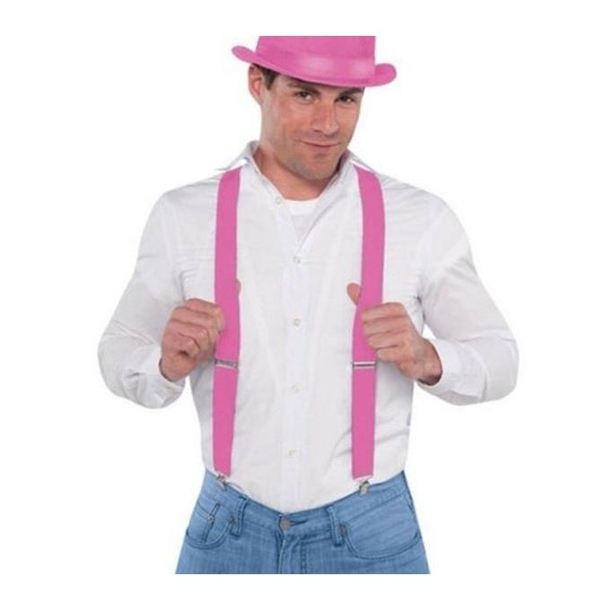 Suspenders Pink - Jokers Costume Mega Store