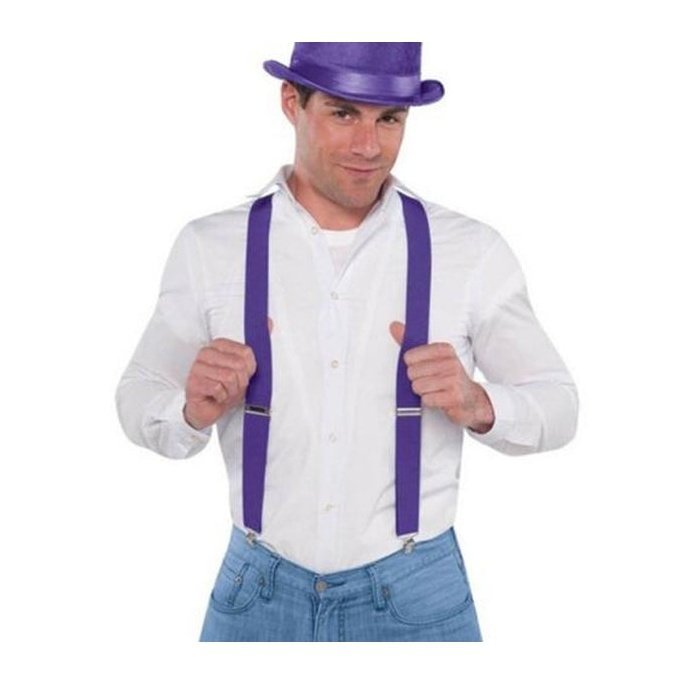 Suspenders Purple - Jokers Costume Mega Store
