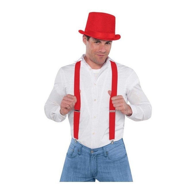 Suspenders Red (Am) - Jokers Costume Mega Store