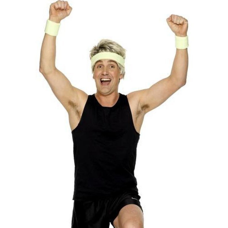 Sweatbands, Yellow - Jokers Costume Mega Store