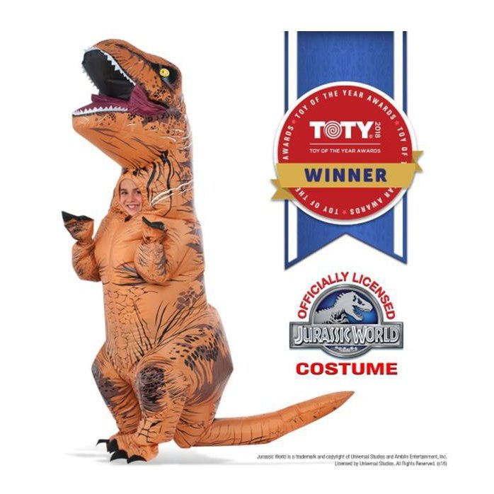T Rex Inflatable Child Costume One Size - Jokers Costume Mega Store