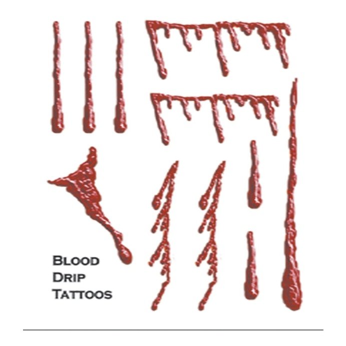 Tattoo Blood Drip Fx - Jokers Costume Mega Store