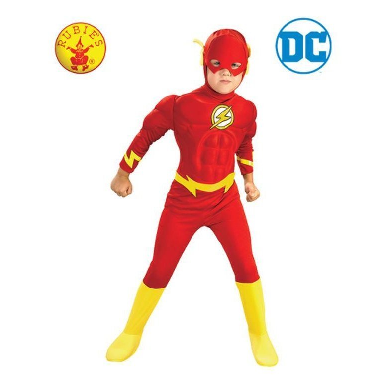 The Flash Deluxe Muscle Chest Child Size M. - Jokers Costume Mega Store