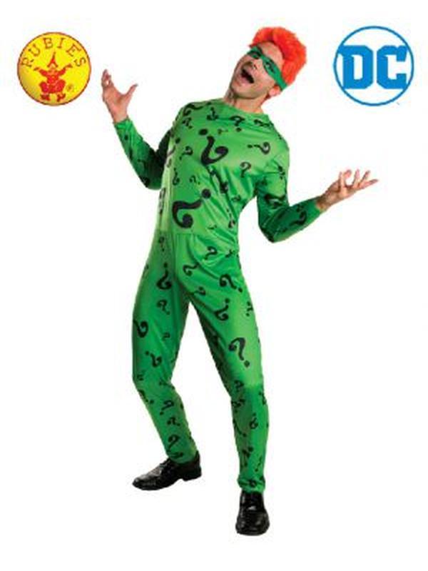 The Riddler Mask Store DC Comics Riddler Costume - Polyester Jumpsuit & Foam Mask – Jokers ...