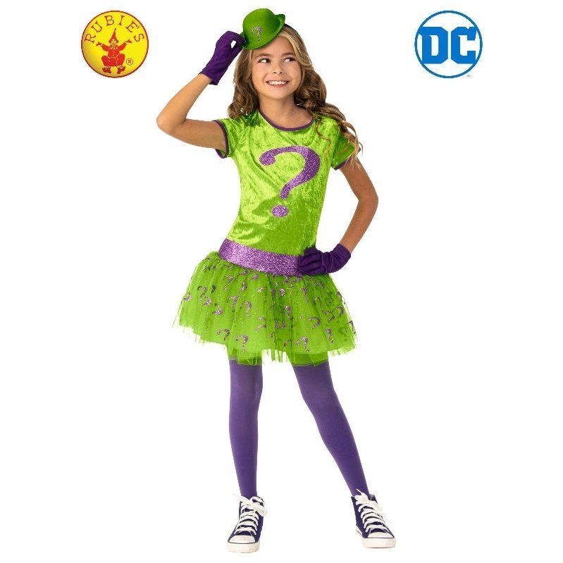 The Riddler Deluxe Tutu Costume, Child - Jokers Costume Mega Store