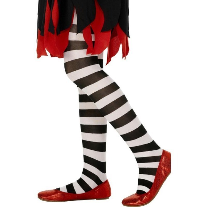 Tights, Childs - Black & White - Jokers Costume Mega Store
