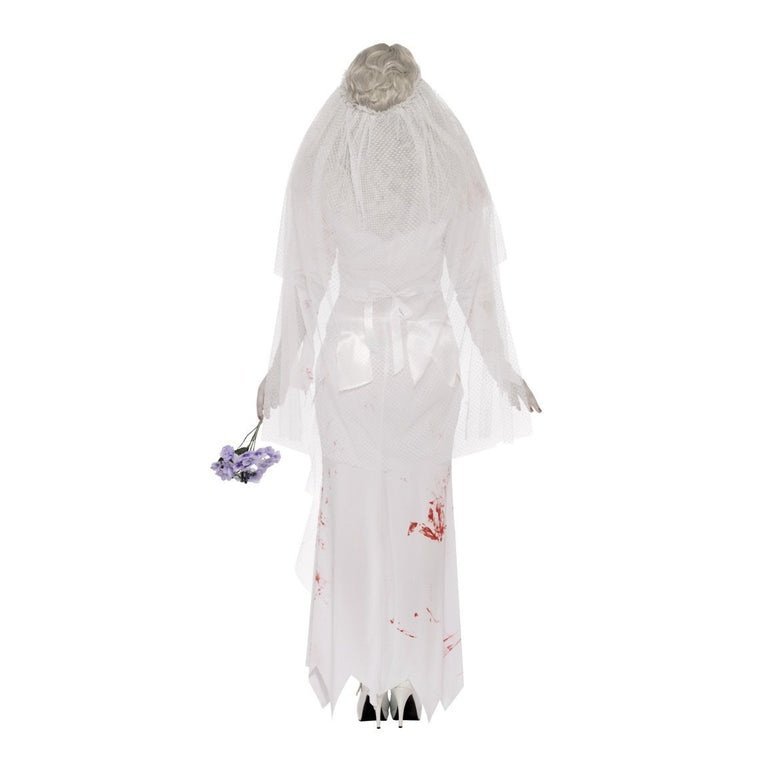 Till Death Do Us Part Zombie Bride Costume Adult White Till Death Do Us Part Zombie Bride Costume Adult White