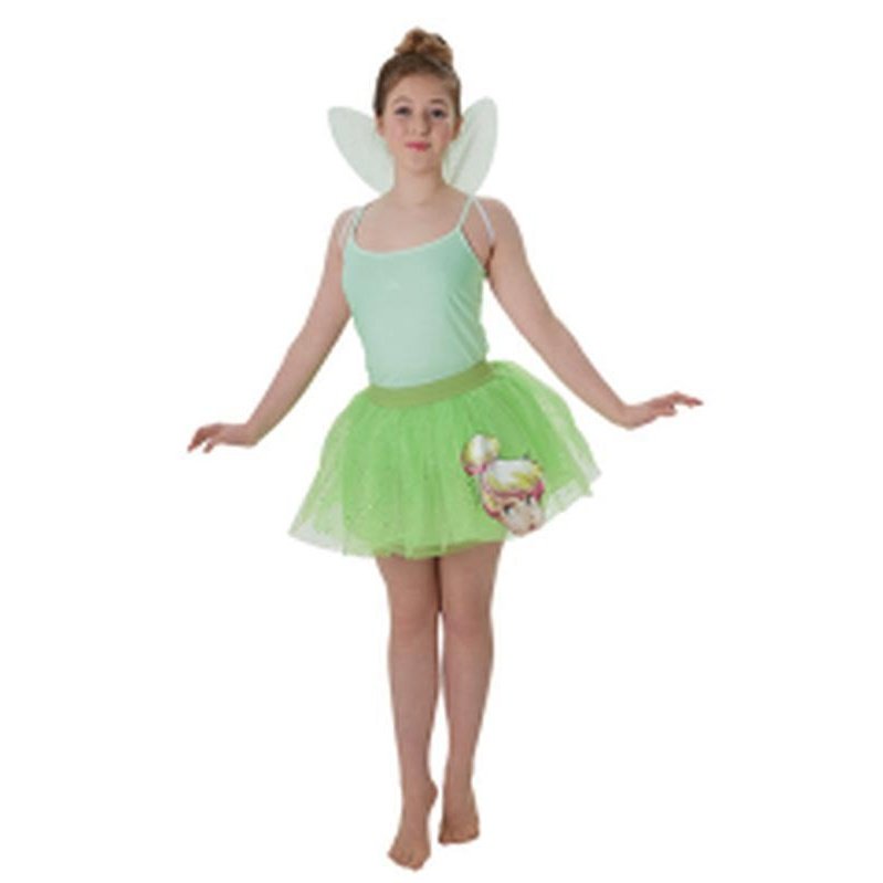 Tinker Bell Tween Tutu & Wings Set Size Xs - Jokers Costume Mega Store