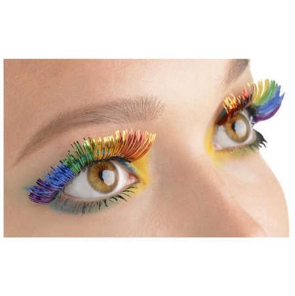 Tinsel Eyelashes Rainbow - Jokers Costume Mega Store