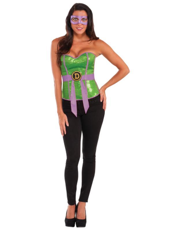Tmnt Donatello Sequin Corset Size L - Jokers Costume Mega Store