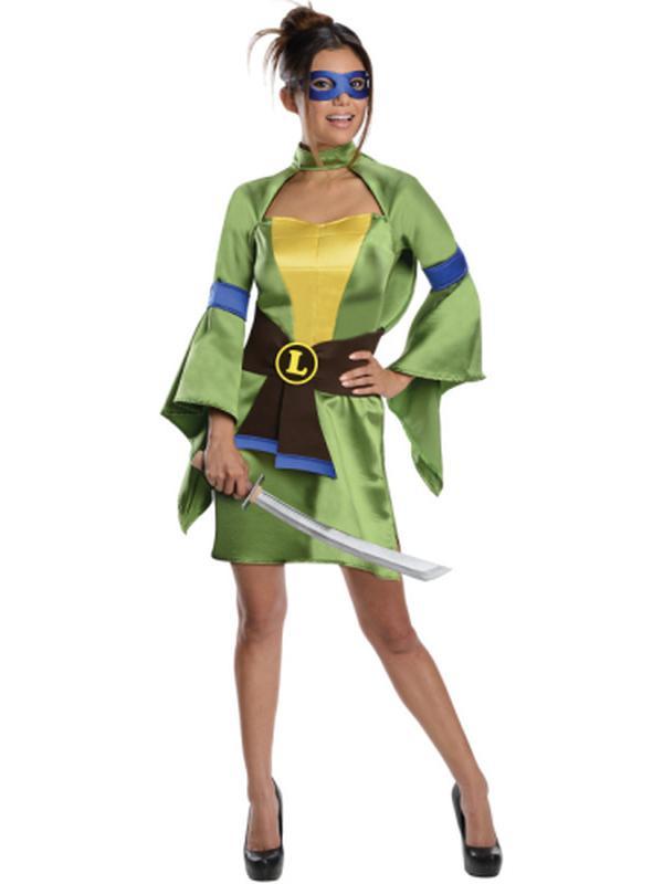 Tmnt Leonardo Female Kimono Size Xs - Jokers Costume Mega Store