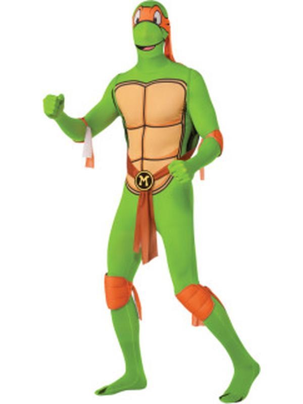 Tmnt Michelangelo 2 Nd Skin Suit Size L - Jokers Costume Mega Store