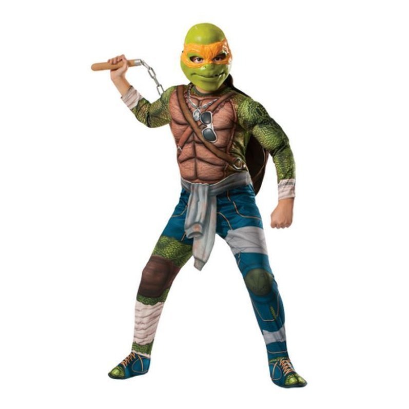 Tmnt Michelangelo Deluxe Child Size L - Jokers Costume Mega Store