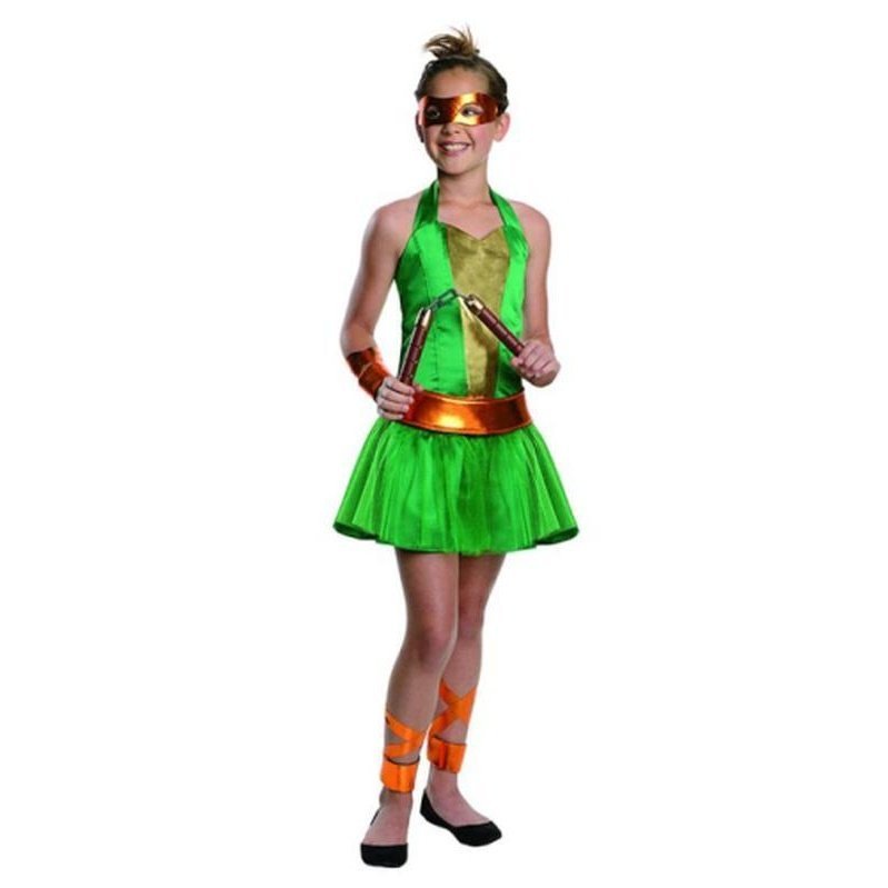 Tmnt Michelangelo Dress Size Tween - Jokers Costume Mega Store